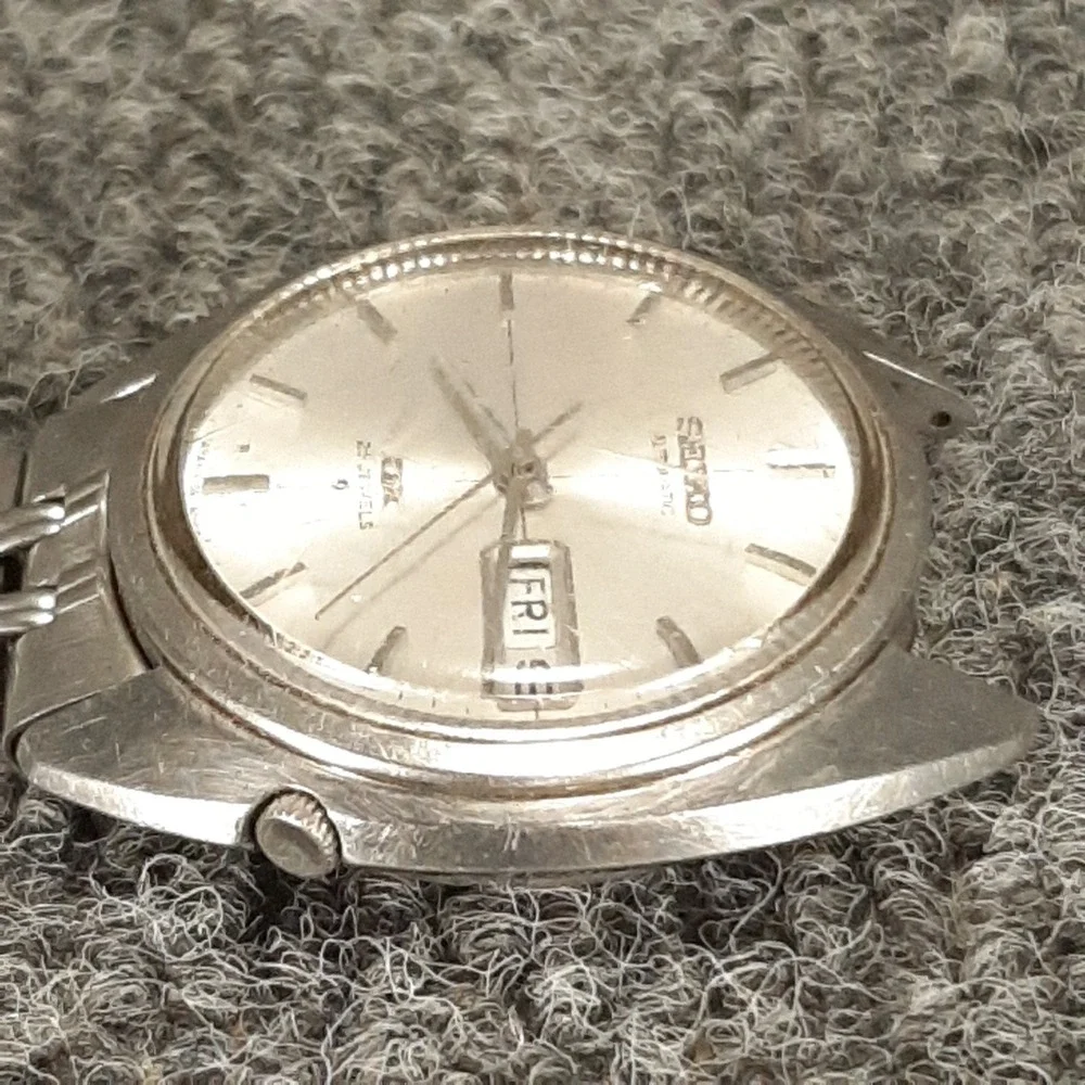 1969 Seiko Automatic DX 25 Jewel 6106-6003 Vintage Waterproof Japan A-Runs-READ